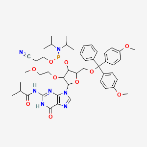 molecular formula C47H60N7O10P B13388508 DMT-2M-O-Me-rG(ib)amidite 