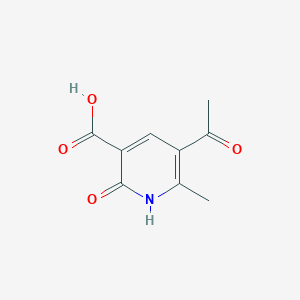 molecular formula C9H9NO4 B1338855 5-Acetyl-6-methyl-2-oxo-1,2-dihydropyridine-3-carboxylic acid CAS No. 88302-06-1