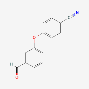 molecular formula C14H9NO2 B1338857 4-(3-Formylphenoxy)benzonitrile CAS No. 90178-72-6