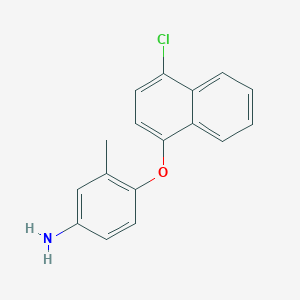 4-[(4-Chloro-1-naphthyl)oxy]-3-methylphenylamine