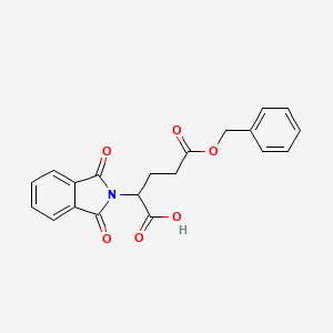 molecular formula C20H17NO6 B13388613 5-(Benzyloxy)-2-(1,3-dioxoisoindolin-2-yl)-5-oxopentanoic acid 