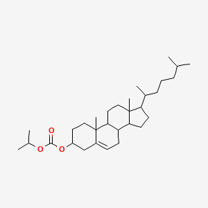 molecular formula C31H52O3 B13388626 [10,13-dimethyl-17-(6-methylheptan-2-yl)-2,3,4,7,8,9,11,12,14,15,16,17-dodecahydro-1H-cyclopenta[a]phenanthren-3-yl] propan-2-yl carbonate 