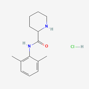 molecular formula C14H21ClN2O B1338866 N-(2,6-Dimethylphenyl)piperidine-2-carboxamide hydrochloride CAS No. 65797-42-4