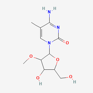 molecular formula C11H17N3O5 B13388670 4-amino-1-[(2R,3R,4R,5R)-4-hydroxy-5-(hydroxymethyl)-3-methoxyoxolan-2-yl]-5-methyl-1,2-dihydropyrimidin-2-one 