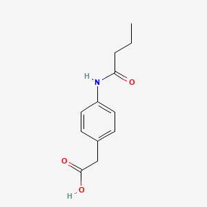 B1338871 [4-(Butyrylamino)phenyl]acetic acid CAS No. 89625-67-2
