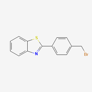 molecular formula C14H10BrNS B1338877 2-(4-(Bromomethyl)phenyl)benzo[d]thiazole CAS No. 24239-18-7