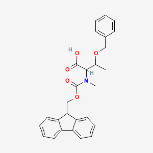 molecular formula C27H27NO5 B13388771 Fmoc-N-Me-D-Thr(Bzl)-OH 