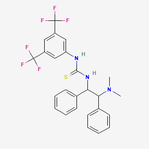 molecular formula C25H23F6N3S B13388774 1-(3,5-Bis(trifluoromethyl)phenyl)-3-(2-(dimethylamino)-1,2-diphenylethyl)thiourea 