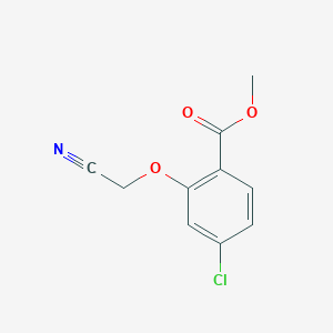 molecular formula C10H8ClNO3 B1338879 Methyl 4-chloro-2-(cyanomethoxy)benzoate CAS No. 89525-72-4