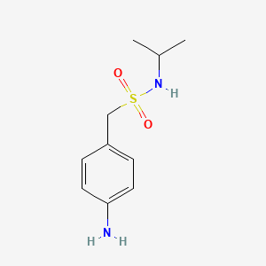 molecular formula C10H16N2O2S B1338882 1-(4-Aminophenyl)-N-(propan-2-yl)methanesulfonamide CAS No. 89021-94-3