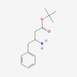 molecular formula C14H21NO2 B13388829 Tert-butyl 3-amino-4-phenylbutanoate 