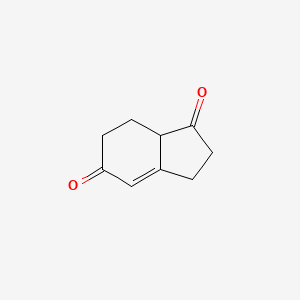 molecular formula C9H10O2 B1338883 2,3,7,7A-tetrahydro-4,7a-dimethyl-1H-indene-1,5(6H)-dione 
