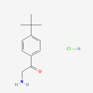molecular formula C12H18ClNO B1338885 4-Tert-butylphenacylamine hydrochloride CAS No. 33119-71-0