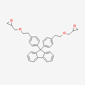 molecular formula C35H34O4 B13388855 9,9-Bis[4-(2-glycidyloxyethyl)phenyl]fluorene 