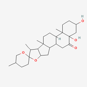 molecular formula C27H42O5 B13388863 (3beta,5alpha,25R)-3,5-Dihydroxyspirostan-6-one 