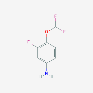 molecular formula C7H6F3NO B1338887 4-(Difluoromethoxy)-3-fluoroaniline CAS No. 1003865-65-3