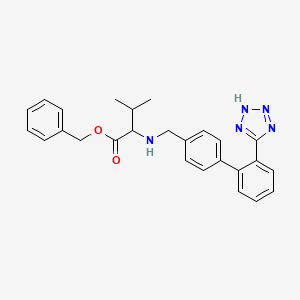 molecular formula C26H27N5O2 B13388911 benzyl 3-methyl-2-[[4-[2-(2H-tetrazol-5-yl)phenyl]phenyl]methylamino]butanoate 