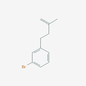 molecular formula C11H13B B1338892 4-(3-Bromophenyl)-2-methyl-1-butene CAS No. 90433-27-5