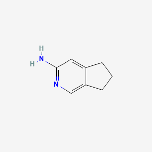 molecular formula C8H10N2 B1338895 6,7-二氢-5H-环戊[C]吡啶-3-胺 CAS No. 93587-43-0