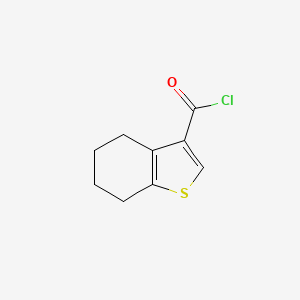 molecular formula C9H9ClOS B1338899 4,5,6,7-Tetrahydro-1-benzothiophene-3-carbonyl chloride CAS No. 95461-22-6