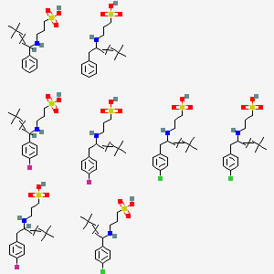 molecular formula C133H204Cl3F3N8O24S8 B13388998 Haptoglobin from pooled human plasma CAS No. 9087-69-8