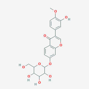 molecular formula C22H22O10 B13389007 Calycosin 7-galactoside CAS No. 114272-30-9