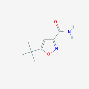 molecular formula C8H12N2O2 B1338901 5-Tert-butyl-1,2-oxazole-3-carboxamide CAS No. 71433-22-2