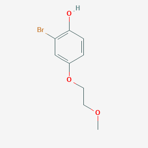 molecular formula C9H11BrO3 B1338902 2-溴-4-(2-甲氧基乙氧基)苯酚 CAS No. 52076-14-9