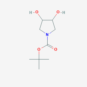 molecular formula C9H17NO4 B1338912 Tert-butyl 3,4-dihydroxypyrrolidine-1-carboxylate CAS No. 298681-10-4