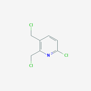 molecular formula C7H6Cl3N B1338920 6-Chloro-2,3-bis(chloromethyl)pyridine CAS No. 220001-94-5