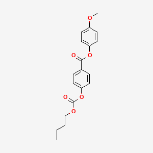 molecular formula C19H20O6 B13389285 N-Butyl 4-(4'-methoxyphenoxycarbonyl)phenyl carbonate CAS No. 33926-39-5