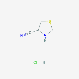 molecular formula C4H7ClN2S B13389318 (S)-4-Cyanothiazolidine hydrochloride 