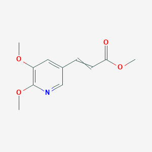 molecular formula C11H13NO4 B13389322 Methyl 3-(5,6-dimethoxypyridin-3-yl)prop-2-enoate 