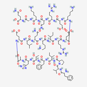 molecular formula C120H194N36O34 B13389371 Motilin, canine 