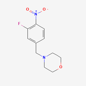 molecular formula C11H13FN2O3 B1338939 4-(3-氟-4-硝基苄基)吗啉 CAS No. 552883-91-7