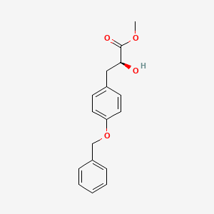 molecular formula C17H18O4 B1338945 (S)-3-(4-苄氧基苯基)-2-羟基丙酸甲酯 CAS No. 481072-37-1