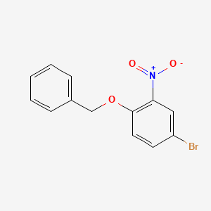 molecular formula C13H10BrNO3 B1338946 1-(Benzyloxy)-4-bromo-2-nitrobenzene CAS No. 383868-64-2