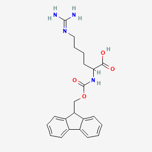 molecular formula C22H26N4O4 B13389466 N-Fmoc-L-homoarginine 