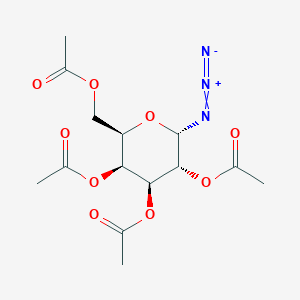 molecular formula C14H19N3O9 B1338948 2,3,4,6-Tetra-O-acetyl-a-D-galactopyranosyl azide CAS No. 94427-00-6