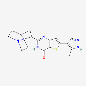 molecular formula C17H19N5OS B13389513 Tak931;tak 931 