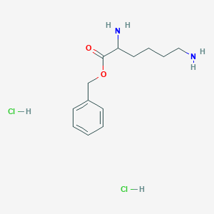 molecular formula C13H22Cl2N2O2 B13389525 Benzyl 2,6-diaminohexanoate dihydrochloride 