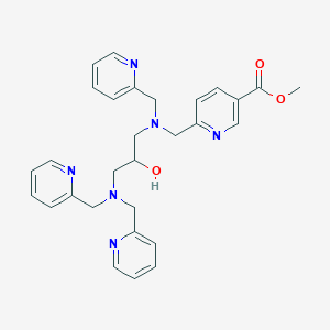 molecular formula C29H32N6O3 B13389572 Methyl 6-(((3-(bis(pyridin-2-ylmethyl)amino)-2-hydroxypropyl)(pyridin-2-ylmethyl)amino)methyl)nicotinate 