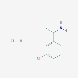 molecular formula C9H13Cl2N B13389600 (R)-1-(3-Chlorophenyl)-1-propanamine 