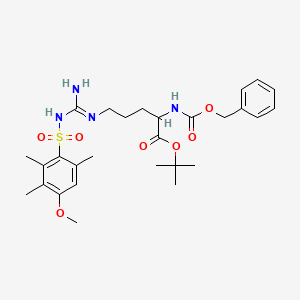 molecular formula C28H40N4O7S B13389604 Z-Arg(Mtr)-OtBu 
