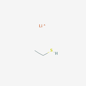 molecular formula C2H6LiS B13389665 Ethanethiol, lithium salt (8CI,9CI) 