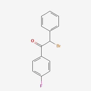 molecular formula C14H10BrFO B1338967 2-Bromo-1-(4-fluorophenyl)-2-phenylethanone CAS No. 88675-31-4