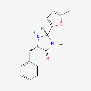 molecular formula C16H18N2O2 B1338968 (2S,5S)-(-)-5-Benzyl-3-methyl-2-(5-methyl-2-furyl)-4-imidazolidinone CAS No. 415678-40-9