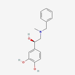 B1338974 4-[(1R)-2-[benzyl(methyl)amino]-1-hydroxyethyl]benzene-1,2-diol CAS No. 317351-40-9