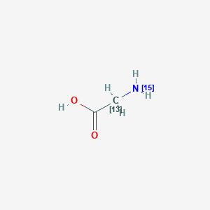 molecular formula C2H5NO2 B1338978 甘氨酸-2-13C,15N CAS No. 91795-59-4