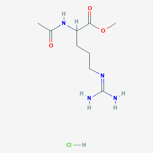 molecular formula C9H19ClN4O3 B13389819 N-alpha-Acetyl-L-arginine methyl ester hydrochloride 
